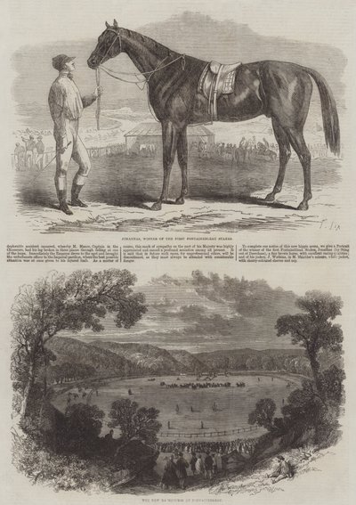 フォンテーヌブローの新しい競馬場 作： Frederic Theodore Lix
